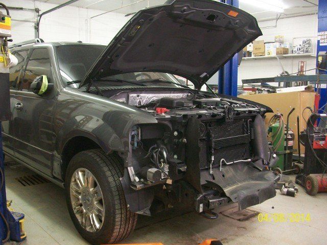 Removed Front Bumper and Headlights — Villas, NJ — John's Auto Body