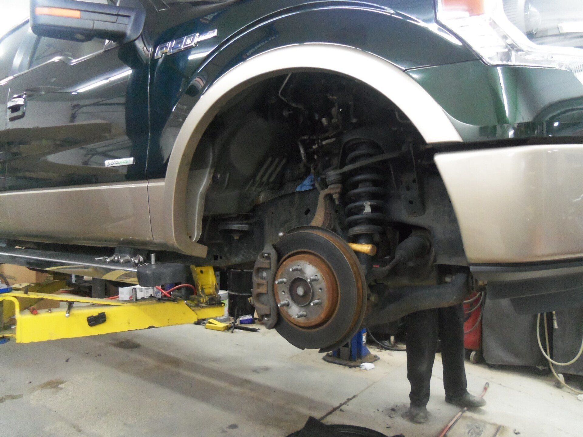Exposed SUV Front Brakes — Villas, NJ — John's Auto Body