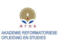 A logo for aros akademie reformatoriese opleiding en studies