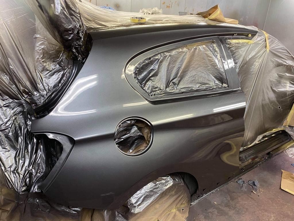 grey car been re-sprayed