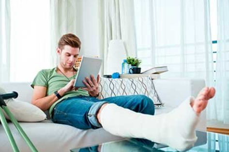 Person with Broken Leg — San Fransisco, CA — The Law Offices of Jeffrey M. Greenberg