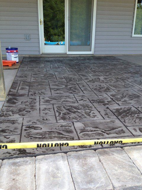 Floor under construction - stamped concrete in Churubusco, IN