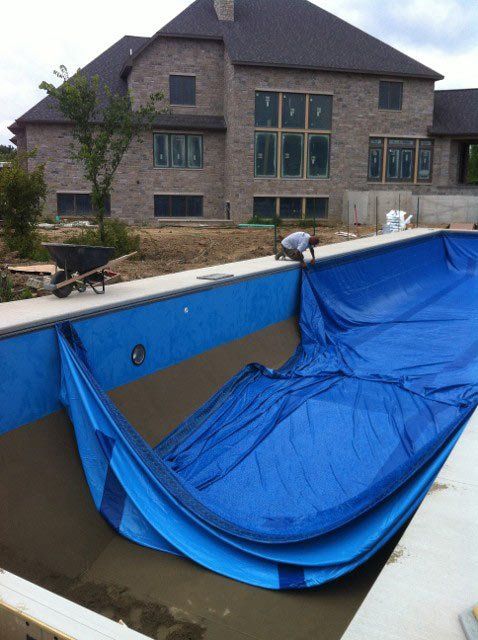 Blue pool liners - pool services Churubusco, IN