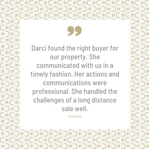 c21 four seasons realty - darci price - testimonials