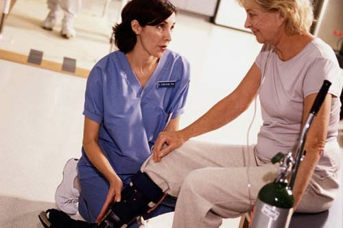 Patient's leg - Industrial medicine in Santa Maria, CA