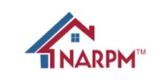 The logo for narpm shows a house with a red and blue roof.