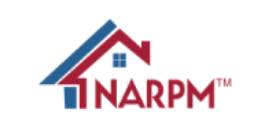 The logo for narpm shows a house with a red and blue roof.