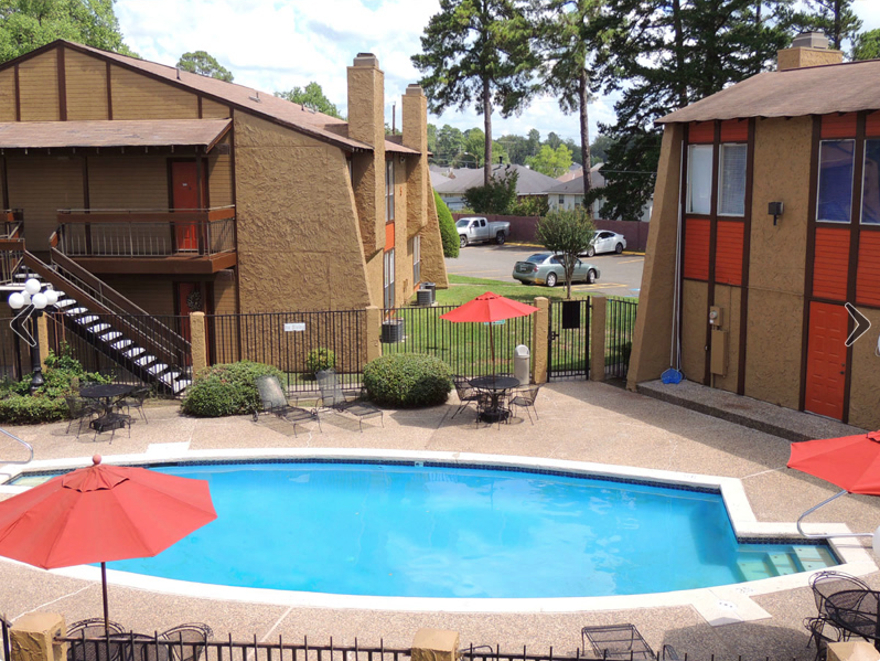 A view of the pool