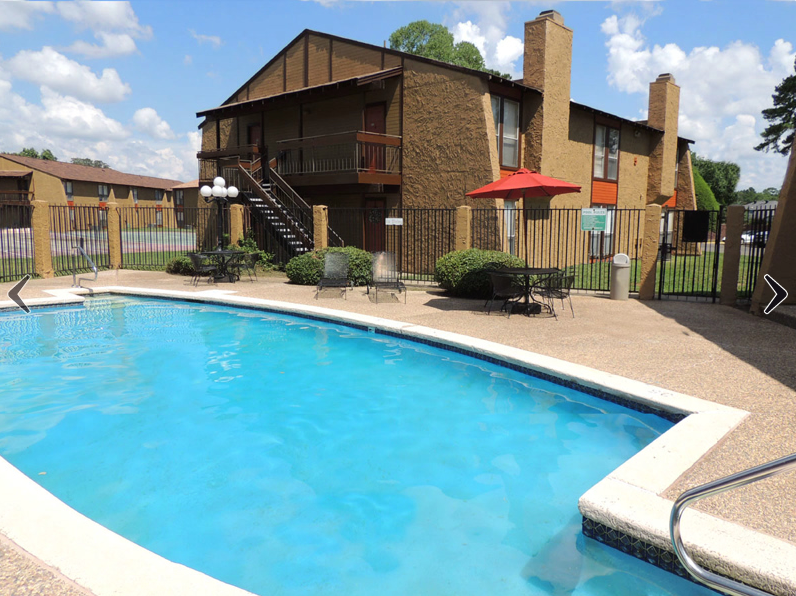 A view of the pool
