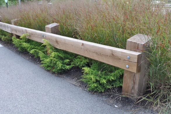 Wooden guard rail—Security Fence in Bronx, NY
