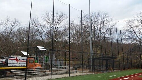 Fence after assembly — security fence in Bronx, NY