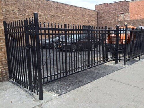 Black tube steel—Security Fence in Bronx, NY