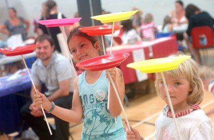 plate spinning at a party