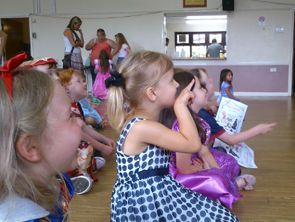 Smiling children at a kids  birthday party