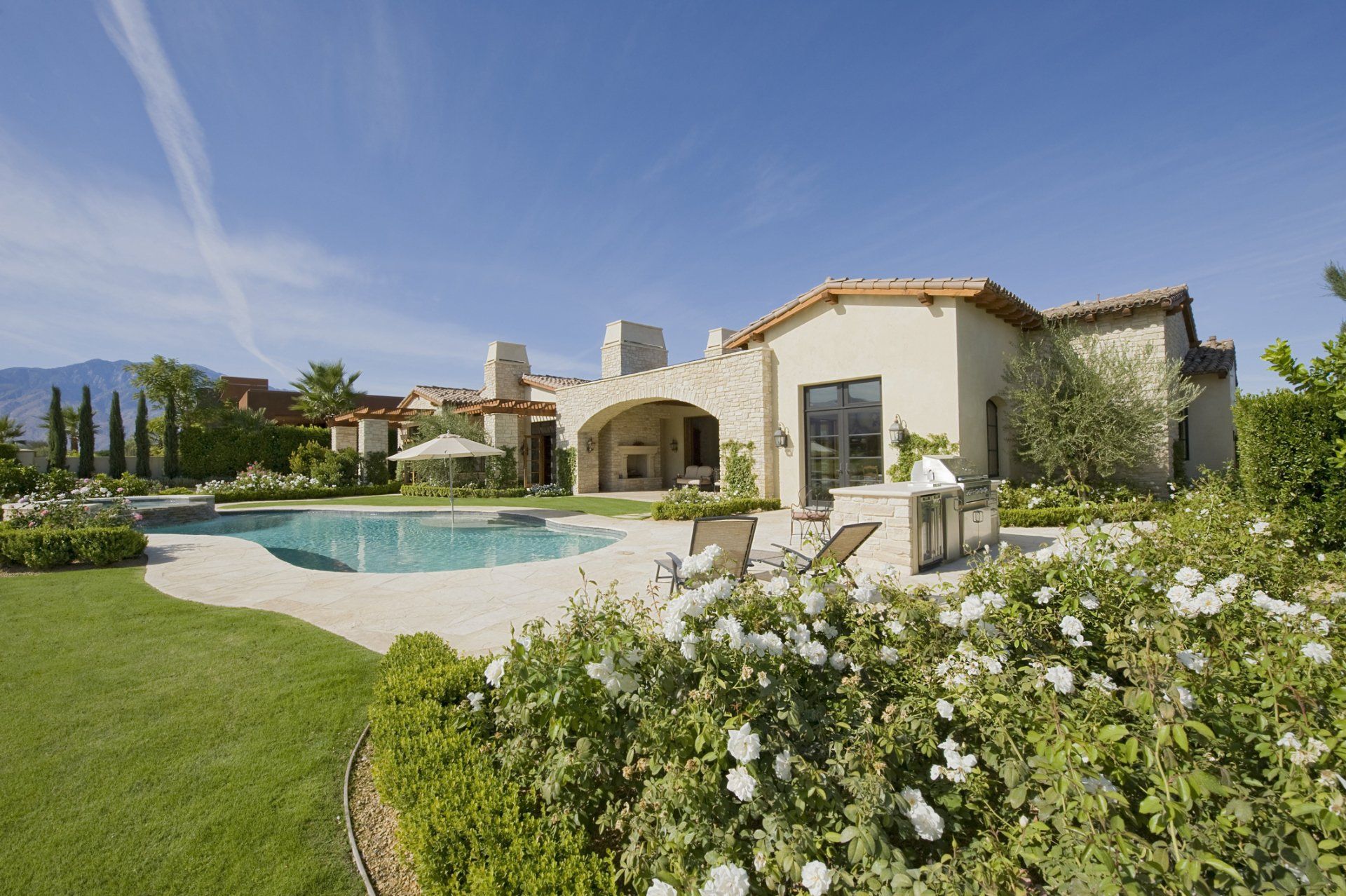 Pool In Front Of House