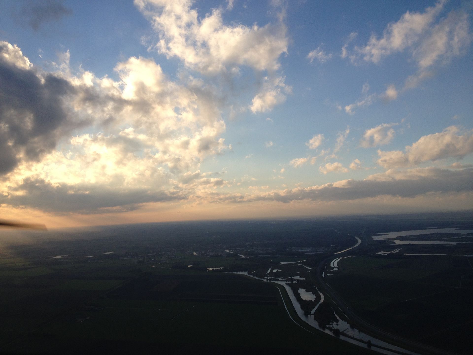 Up in the sky