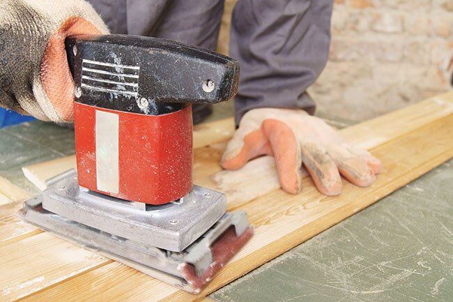 Man On Work — Floor Repair in Gales Ferry, CT