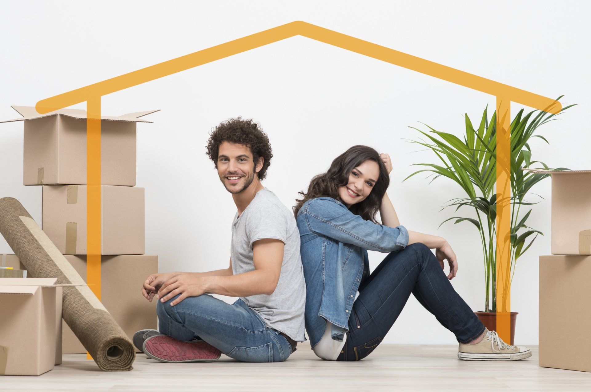 Young Couple At New Home