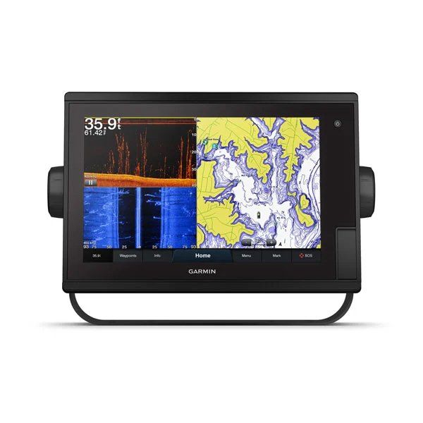 A garmin gps navigator is shown on a white background.