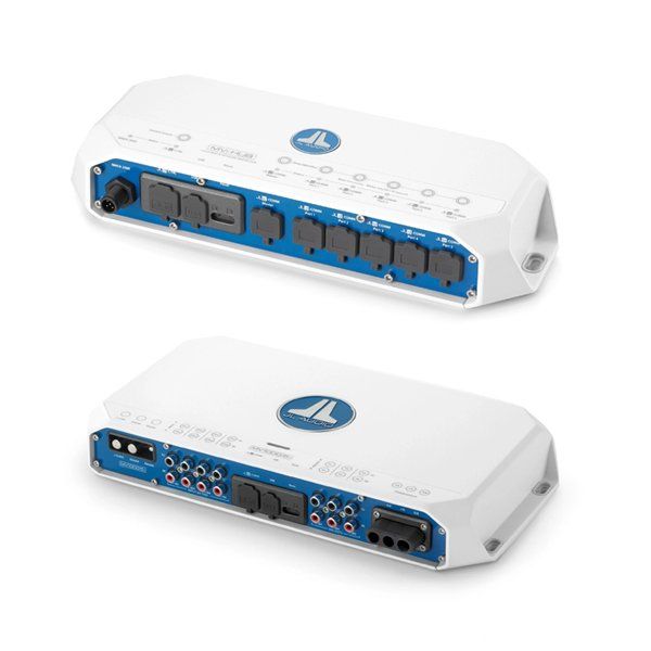 A white and blue box with a jl logo on it