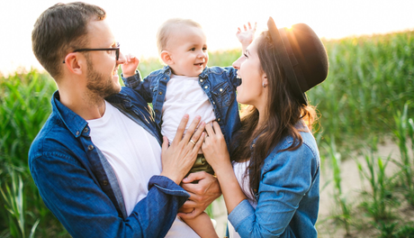family with baby