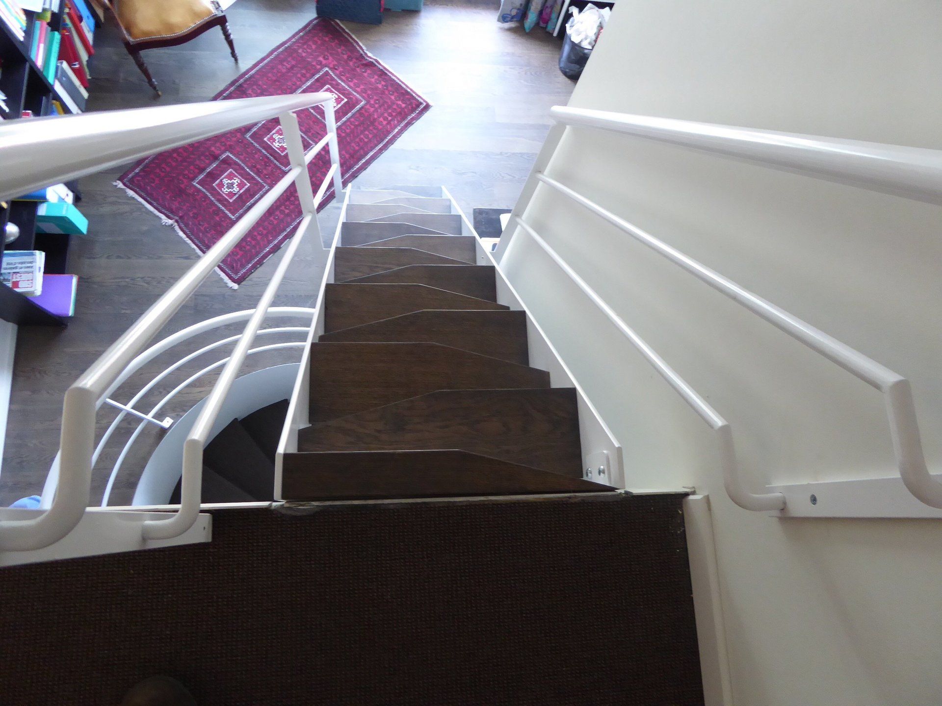 Escalier meunier sur espace restreint