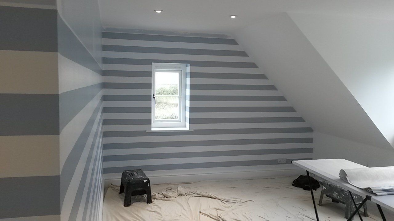 Ralph Lauren spalding stripe wallpaper