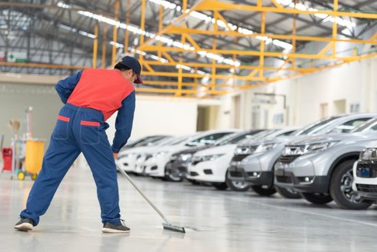 cleaning of parking areas