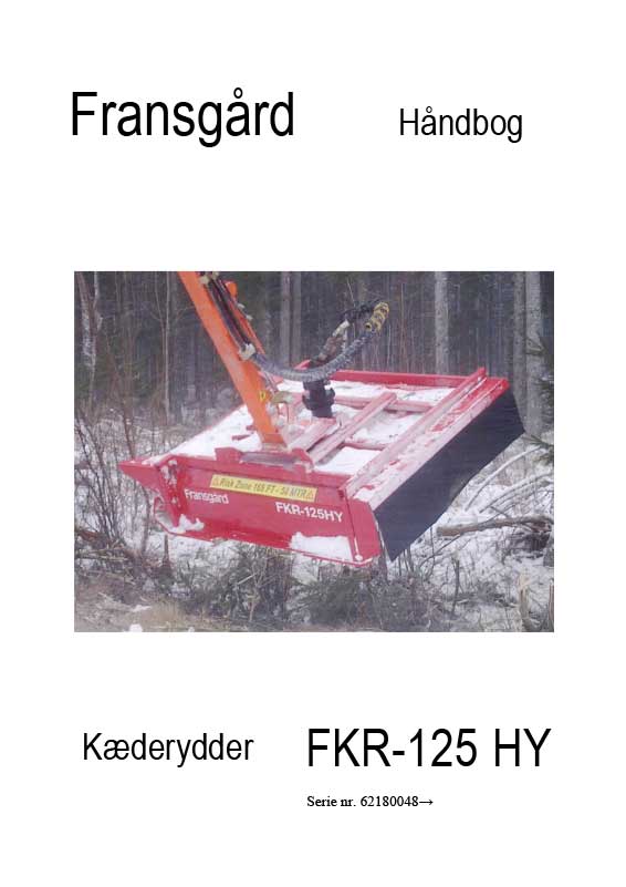 Håndbog til kæderydder FKR-125HY