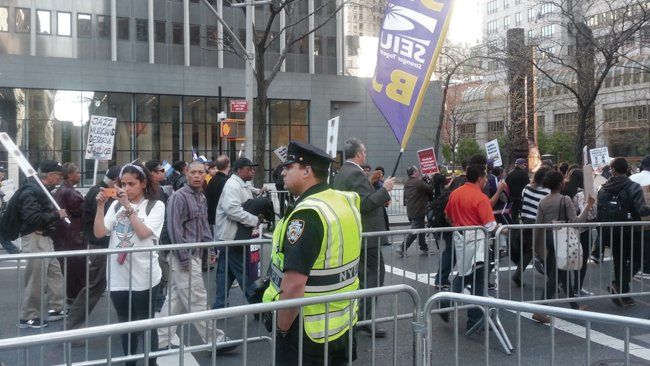 BLM street protest in New York City with the Black Leadership Action Coalition