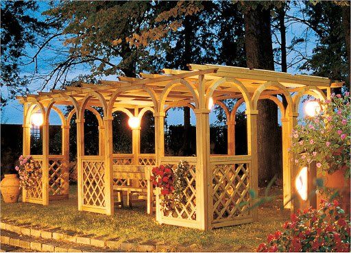 gazebo in legno