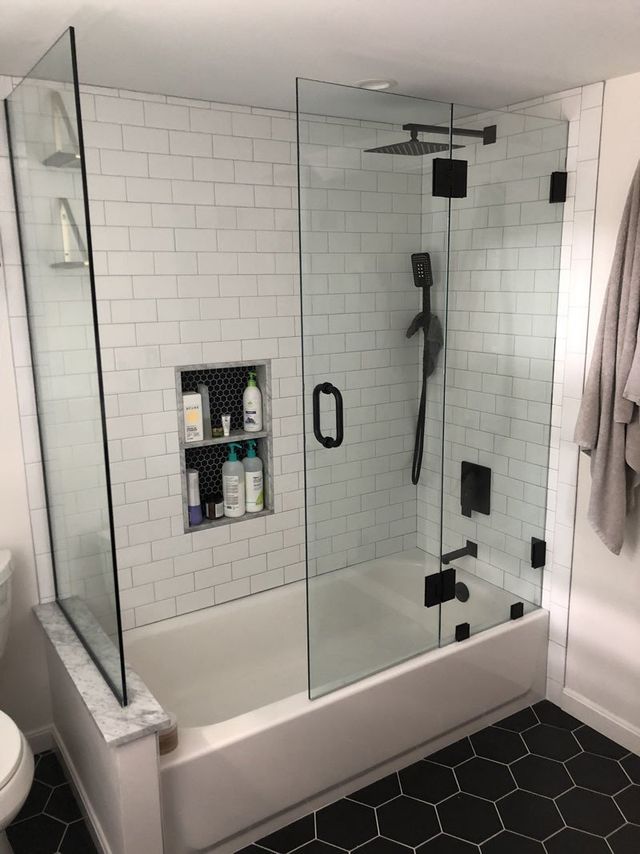 See-Through Bathroom Glass — Philadelphia, PA — Family & Friends Builders LLC
