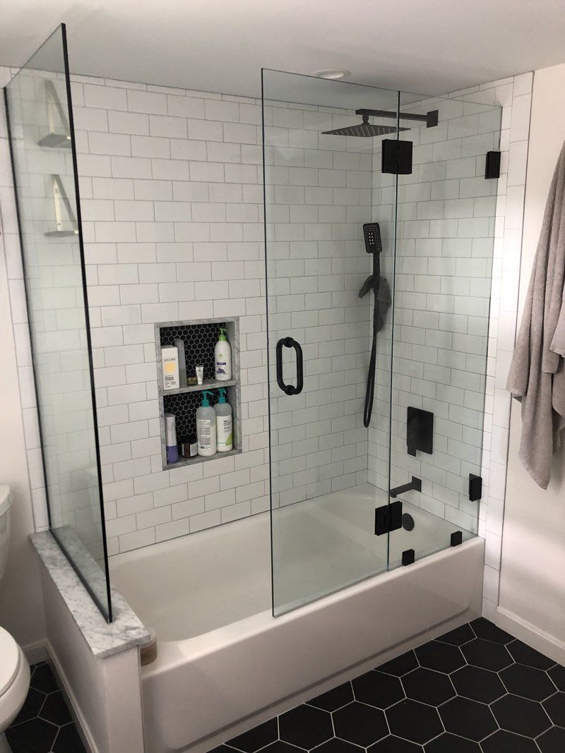 See-Through Bathroom Glass — Philadelphia, PA — Family & Friends Builders LLC