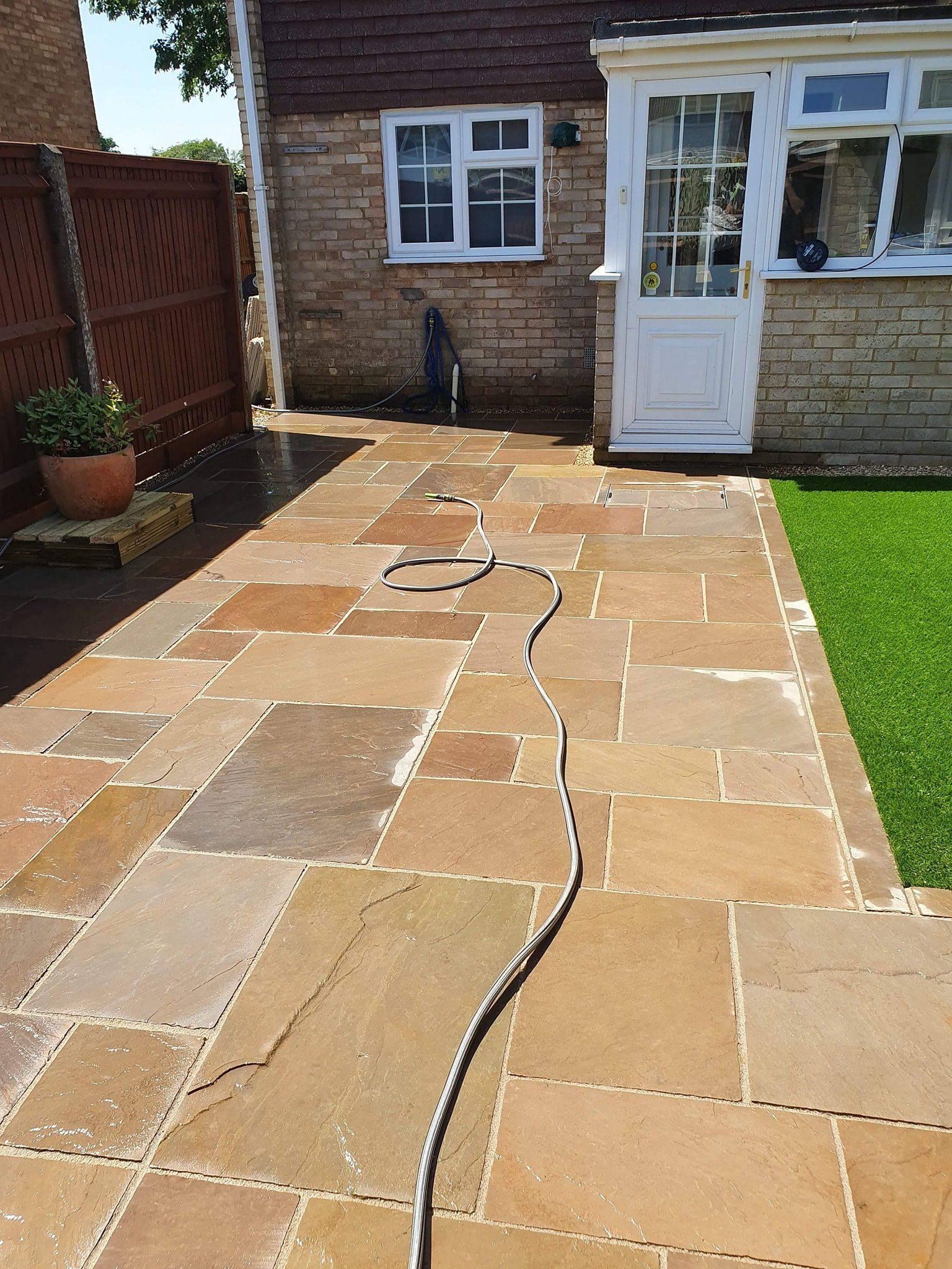 Block paving
