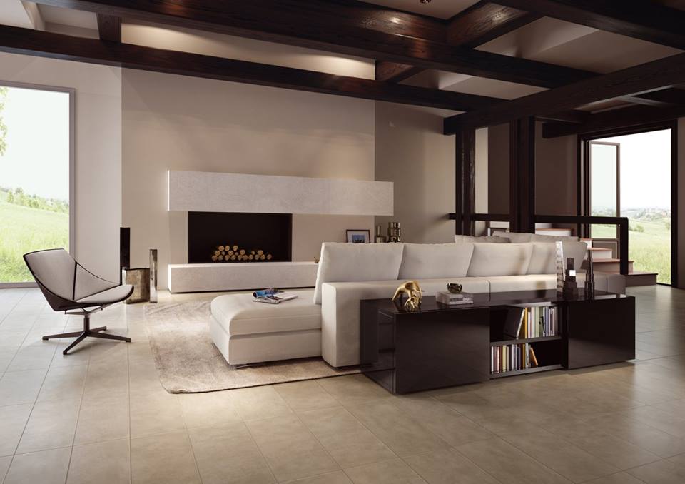 Pavimento in gres porcellanato di saime ceramiche