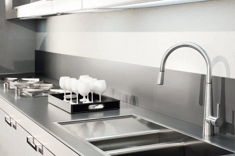 rubinetto miscelatore di design per cucina di Gessi