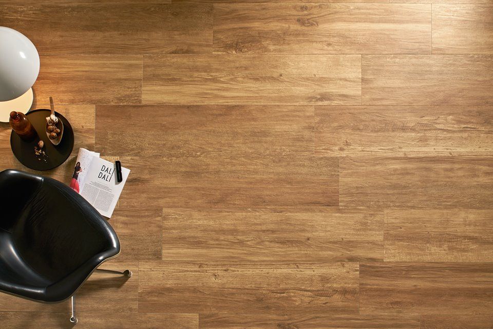 Pavimento effetto legno in gres porcellanato di saime ceramiche