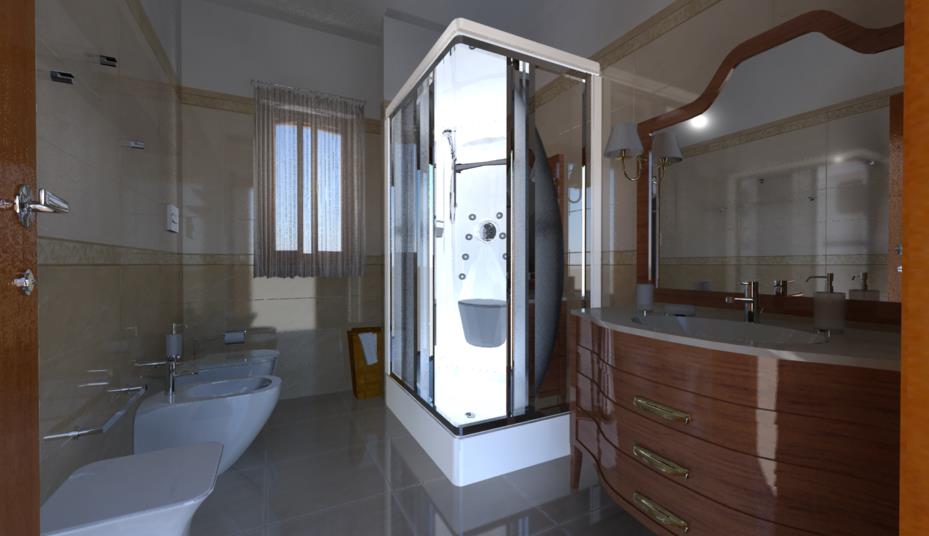 Progettazione 3d bagno classico