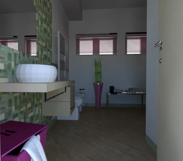 Progettazione bagno con rivestimento bardelli