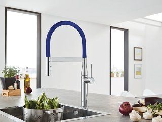 rubinetto miscelatore per cucina di grohe colorato