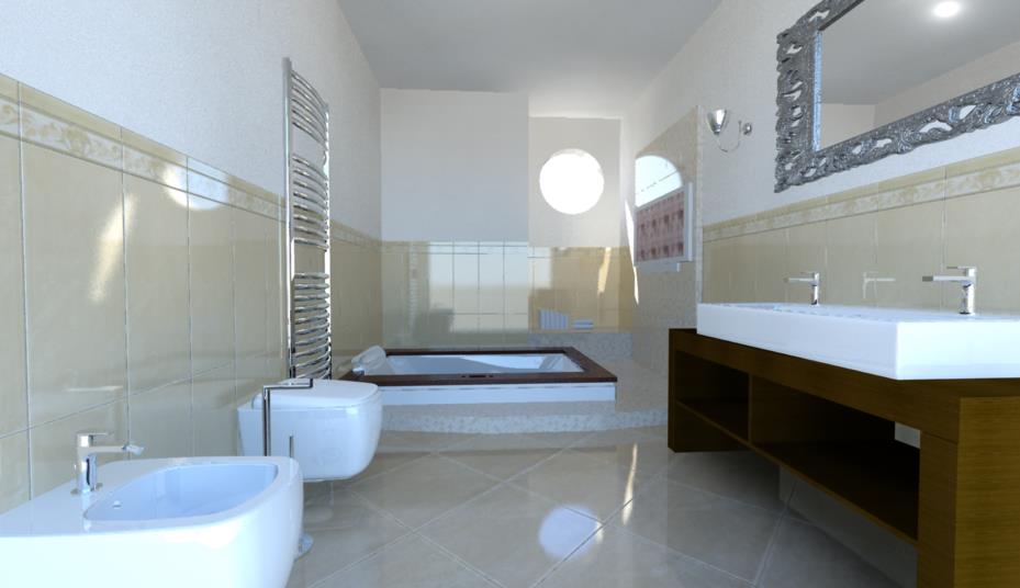 Progettazione bagno con vasca