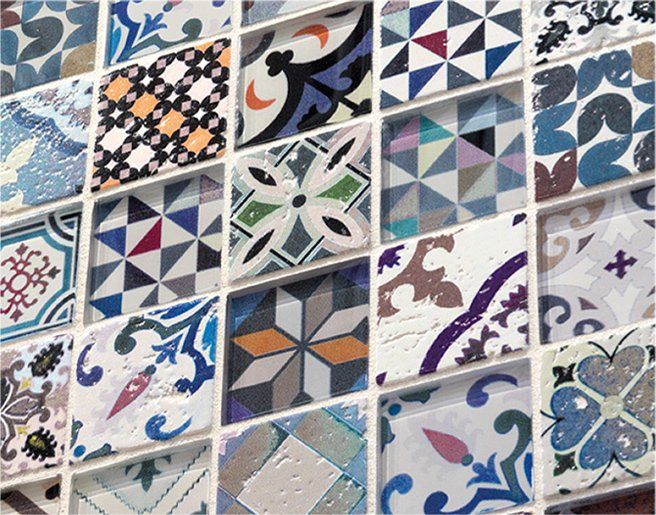 mosaico boxer vintage