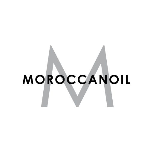 Moroccanoil logo with silver 
