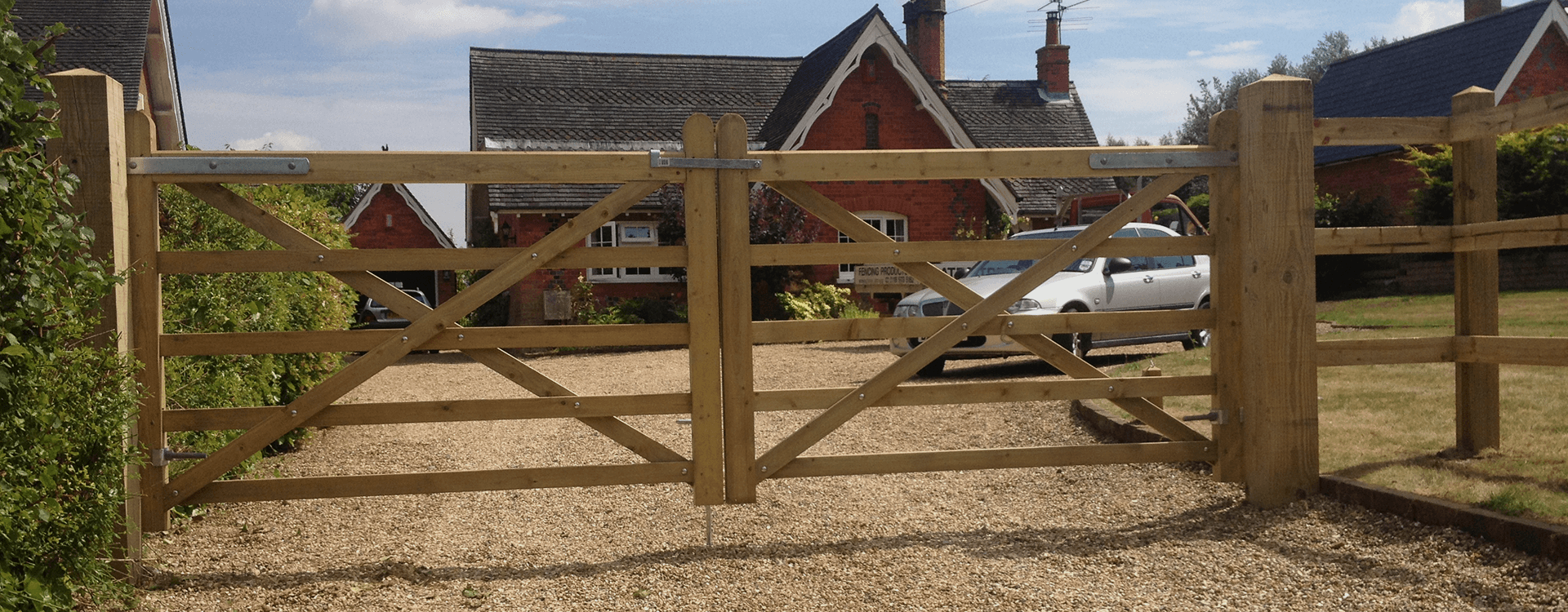 wooden gates