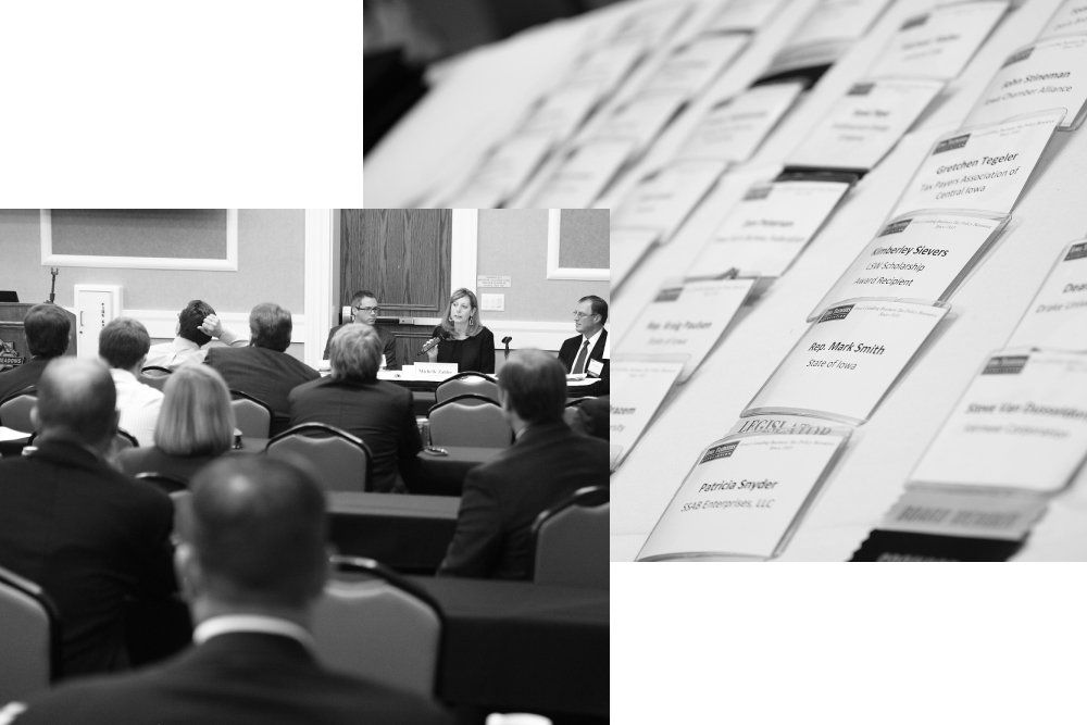 Name badges and event picture