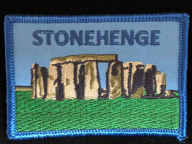 A patch with a picture of stonehenge on it
