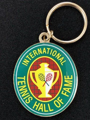 A keychain for the international tennis hall of fame