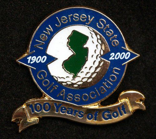 New jersey state golf association 100 years of golf pin