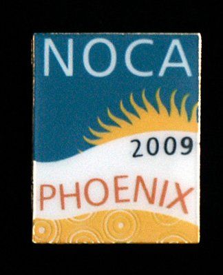 A noca 2009 phoenix logo on a black background