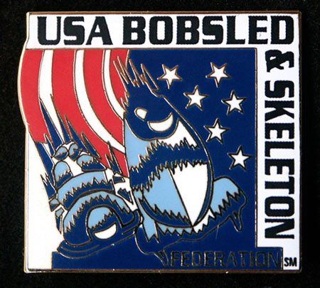 A usa bobsled and skeleton federation pin